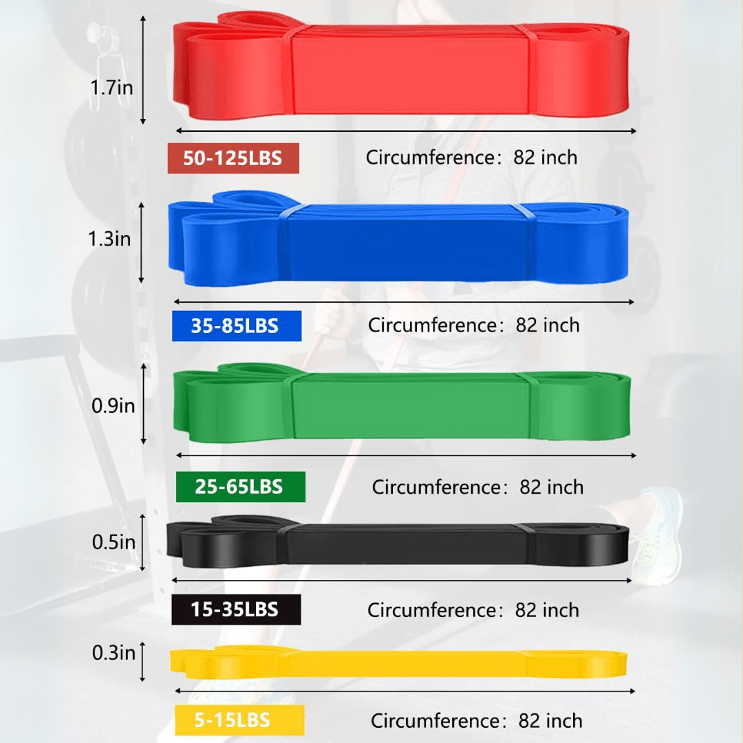 Resistforce-Set of Pull-Up aid tires with various resistance levels-3