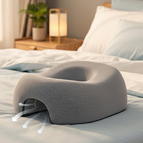 ComfortPro Memory Foam Face Down Pillow with Anti-Slip Design & Zipper Closure 0