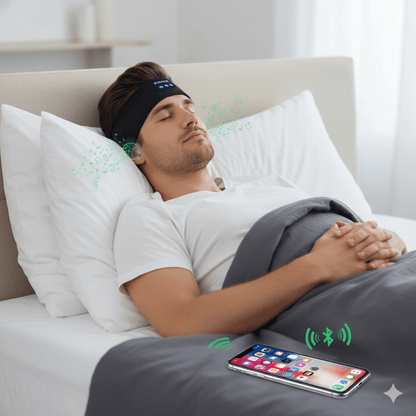 RESTWAVE – Máscara de Sueño Inteligente Bluetooth con Música y Terapia de Sonido