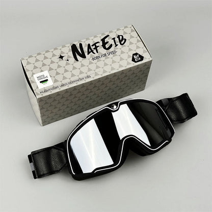 RETRO RIDE GOGGLES - Vintage motorbril met 100% UV-bescherming