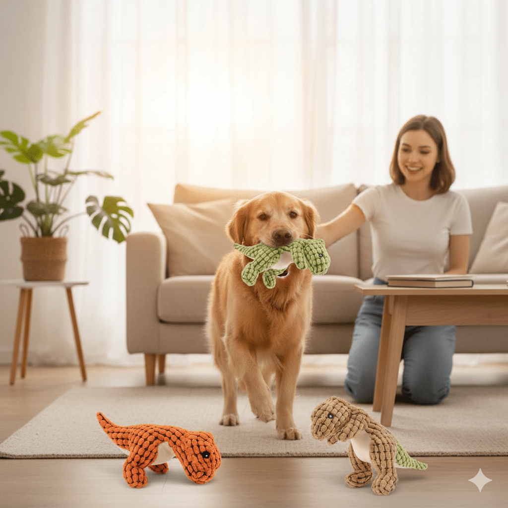Juguete para Perro Rexxy – Juguete de Dinosaurio Indestructible para Masticadores Poderosos
