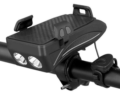 All-in-One Bicycle Accessory - Phone Holder, Power Bank, LED Bike Lights & Horn 6