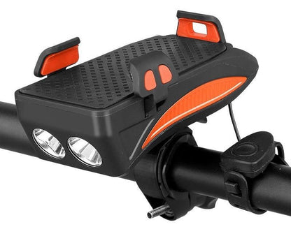 All-in-One Bicycle Accessory - Phone Holder, Power Bank, LED Bike Lights & Horn 5