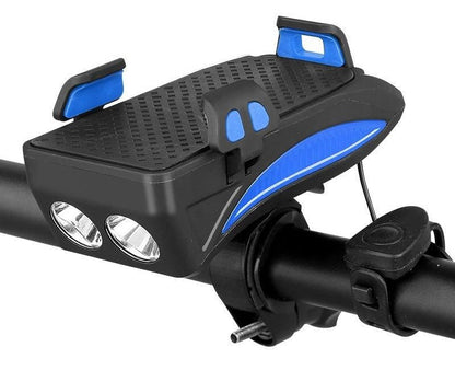 All-in-One Bicycle Accessory - Phone Holder, Power Bank, LED Bike Lights & Horn 4