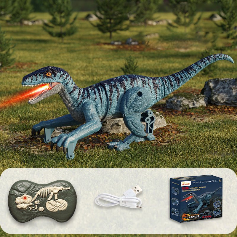 Roarbot RC Dino - Dinosaure télécommandé avec effets lumineux, sonores et de brume - Marche réaliste et rugissement amusant