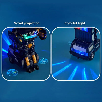 Robocar - 2-in-1 Polizeifahrzeug & Roboter mit Licht & Sound