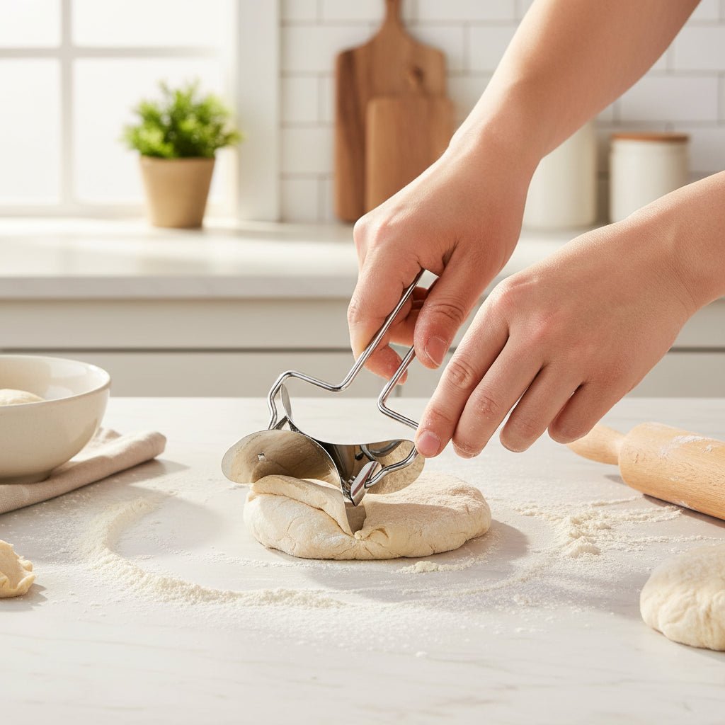 Premium Stainless Steel Dough Cutter & Rolling Tool for Pastry Making 3