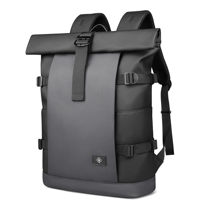 ROLLTRAIL Rolltop Backpack - Sacoche extensible pour ordinateur portable 17", étanche, antivol, pour l'extérieur et le voyage
