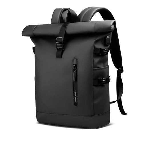ROLLTRAIL Rolltop rugzak - uitbreidbaar, waterdicht, USB opladen, anti-schok, geschikt voor 15,6" laptop
