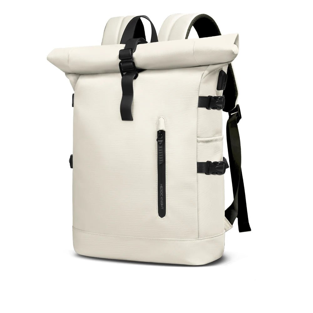 ROLLTRAIL Rolltop Backpack – Expandable, Waterproof, USB Charging, Anti-Shock, Fits 15.6” Laptop