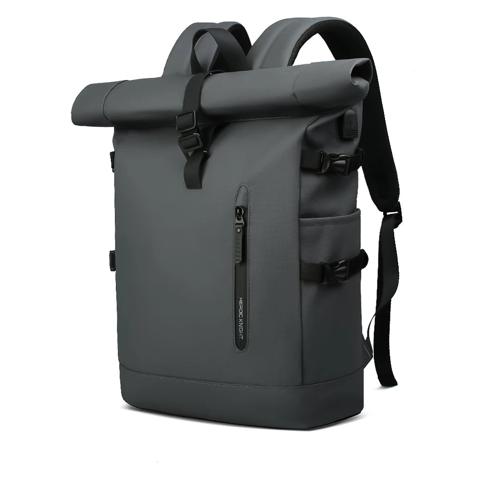 ROLLTRAIL Rolltop Backpack – Expandable, Waterproof, USB Charging, Anti-Shock, Fits 15.6” Laptop