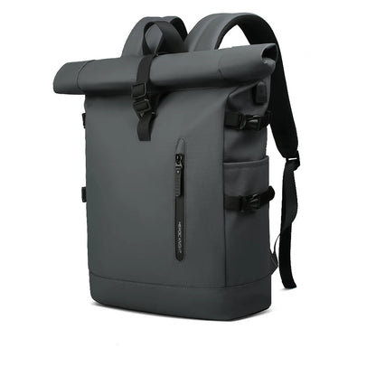 ROLLTRAIL Rolltop Backpack – Expandable, Waterproof, USB Charging, Anti-Shock, Fits 15.6” Laptop