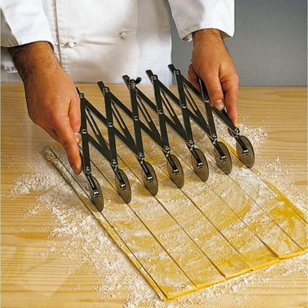 Versatile Stainless Steel Dough Cutter with 3/5/7 Wheels for Baking 0