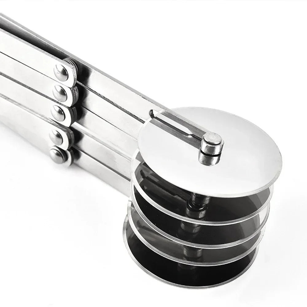 Versatile Stainless Steel Dough Cutter with 3/5/7 Wheels for Baking 2