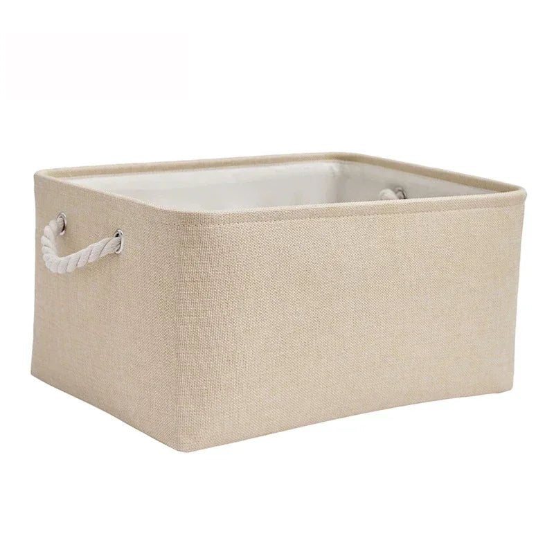 PURELIN – Linen Fabric Storage Basket Organizer for Toys, Clothes & Home Use 7
