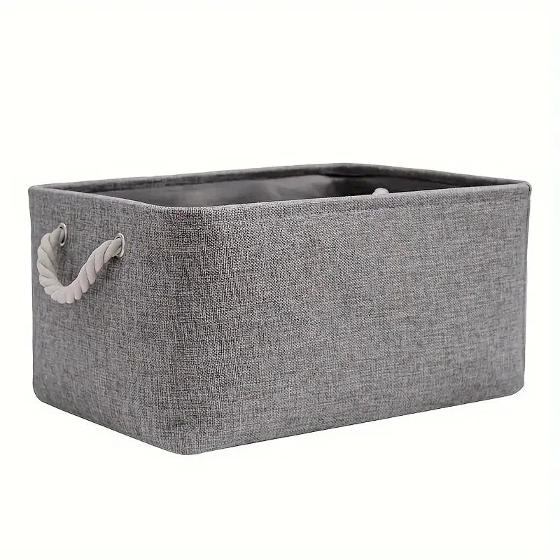 PURELIN – Linen Fabric Storage Basket Organizer for Toys, Clothes & Home Use 8