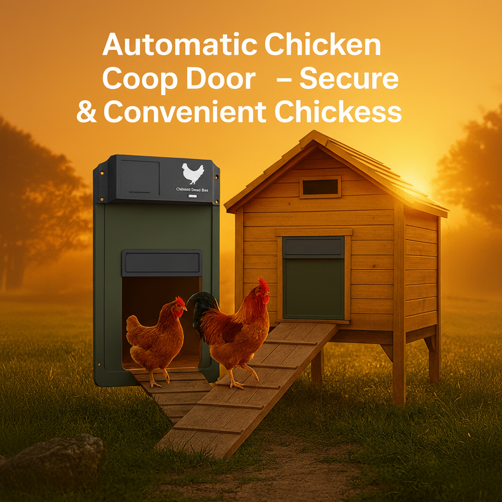 ROOSTSECURE – Automatic Chicken Coop Door with Light Sensor & Weather Protection