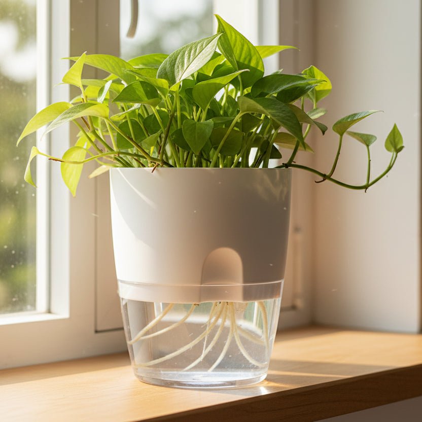 Self-Watering Hydroponic Flower Pot - Double-Layer Hanging Plant Pots 7