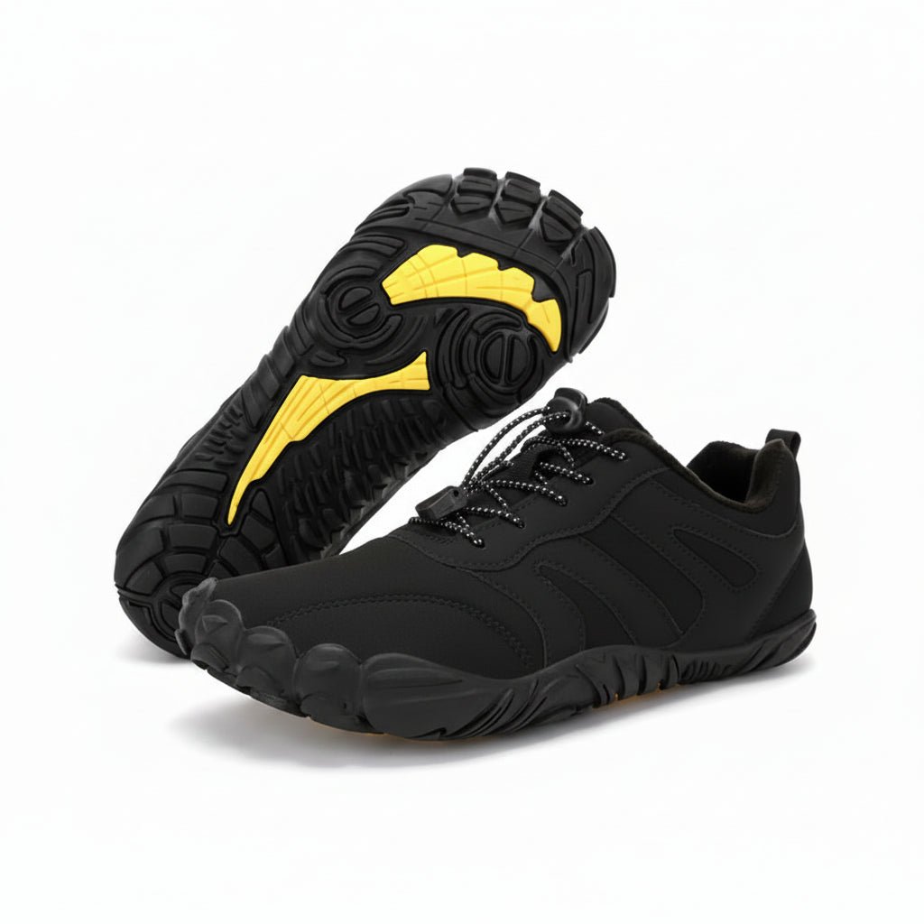 Men's Waterproof Barefoot Hiking Shoes with Plush Lining & Non-Slip Sole 0