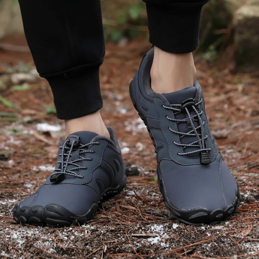 Men's Waterproof Barefoot Hiking Shoes with Plush Lining & Non-Slip Sole 4