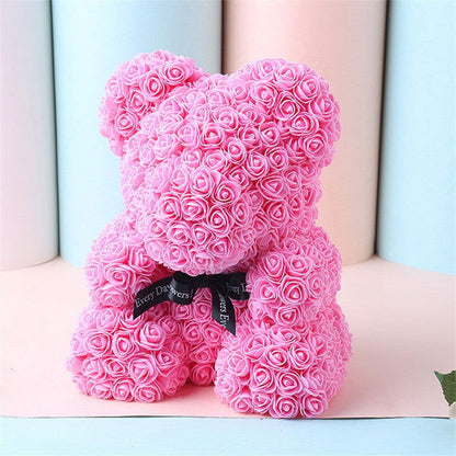 ROSÉLURE – Ours en rose éternelle pour occasions spéciales