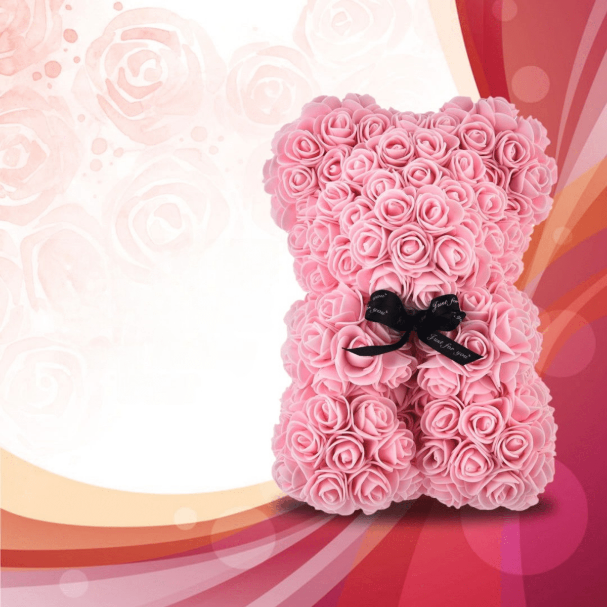 ROSÉLURE – Ours en rose éternelle pour occasions spéciales