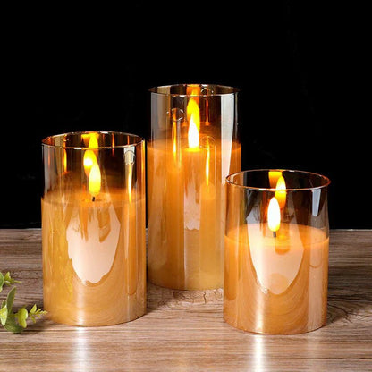 Candele ricaricabili SafeGlow - Luce LED calda e sicura per un ambiente accogliente e senza preoccupazioni