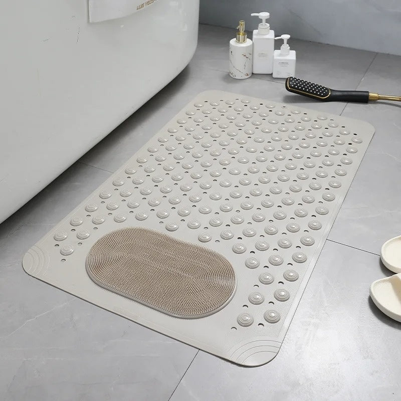 SAFEGRIP SHOWER MAT – Non-Slip Mat with Built-In Foot Scrubber for Safe & Hygienic Showers