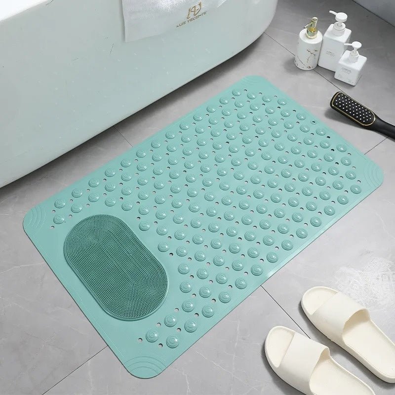 SAFEGRIP SHOWER MAT – Non-Slip Mat with Built-In Foot Scrubber for Safe & Hygienic Showers