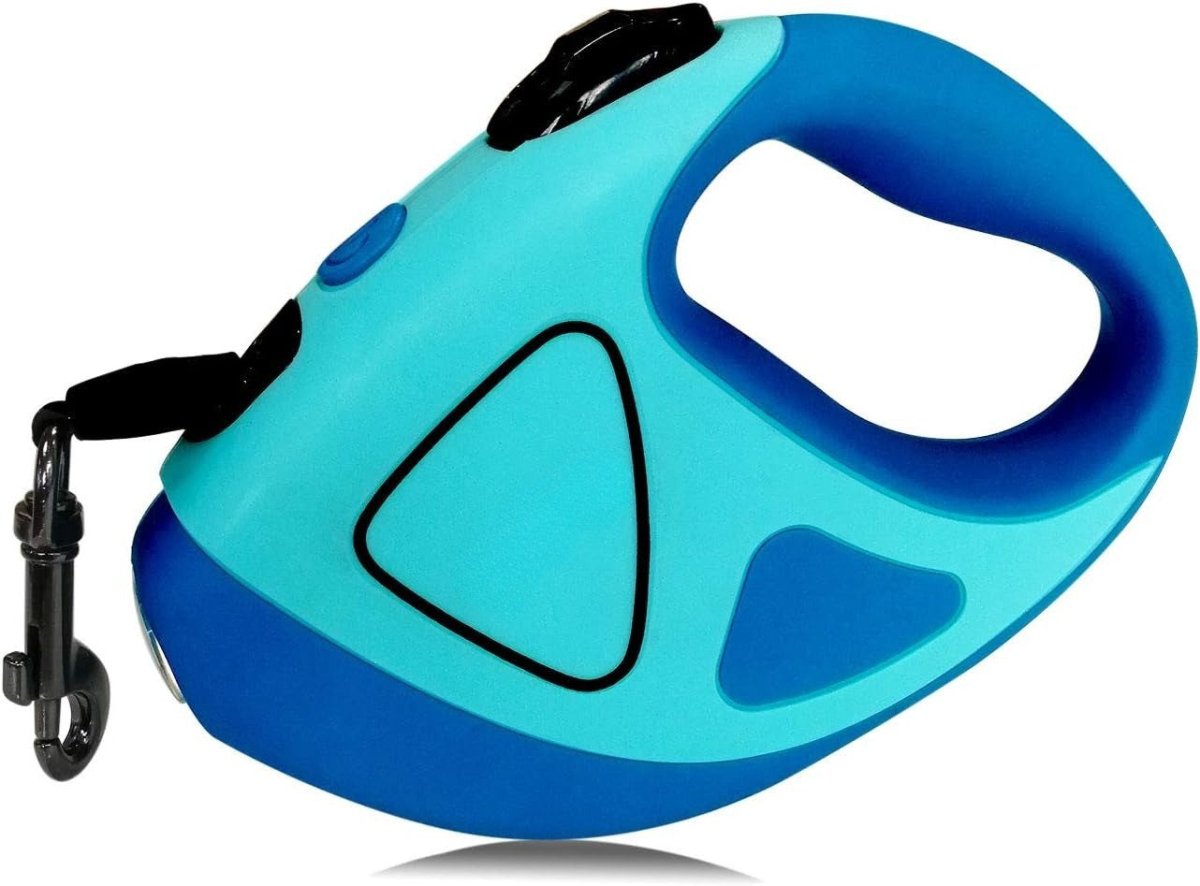 SAFEPAW – Correa retráctil para perro con LED, enrollado automático y agarre