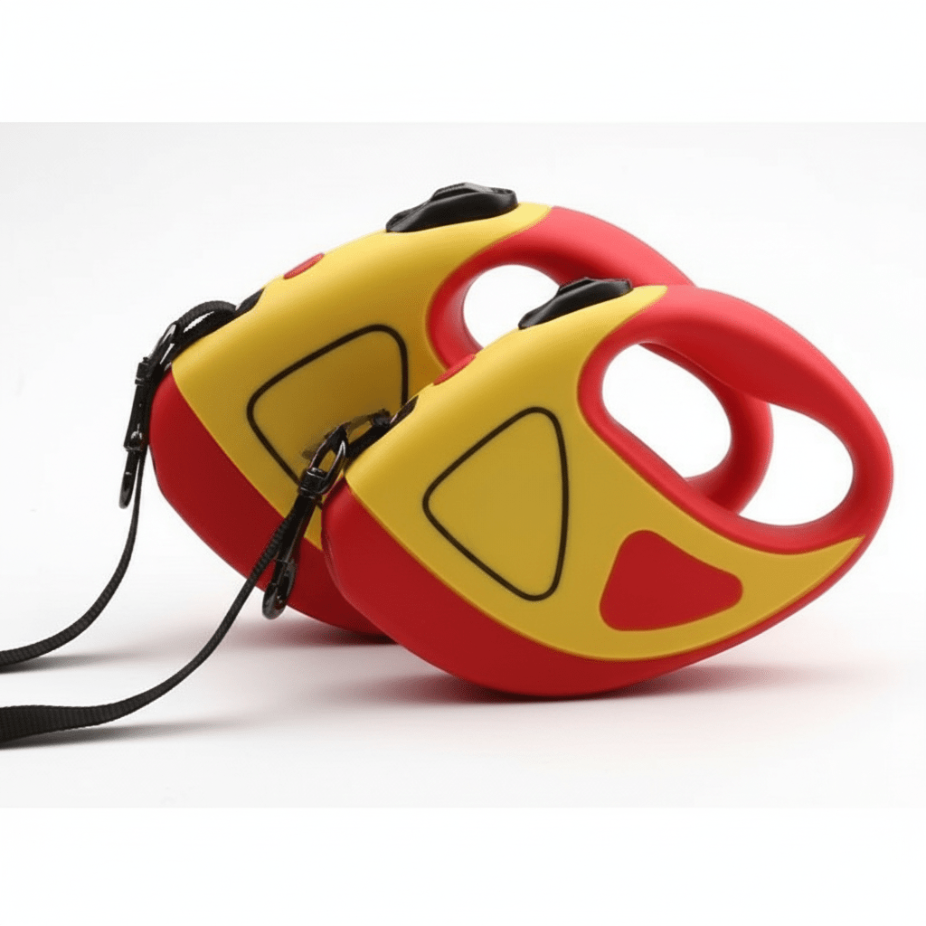 SAFEPAW – Correa retráctil para perro con LED, enrollado automático y agarre