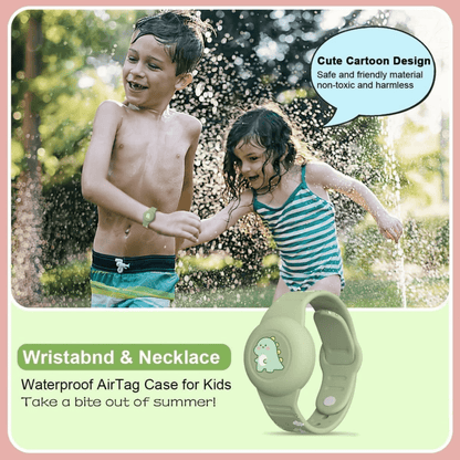 SAFESNUG – Kinder Airtag Armband met Leuk Dino Ontwerp