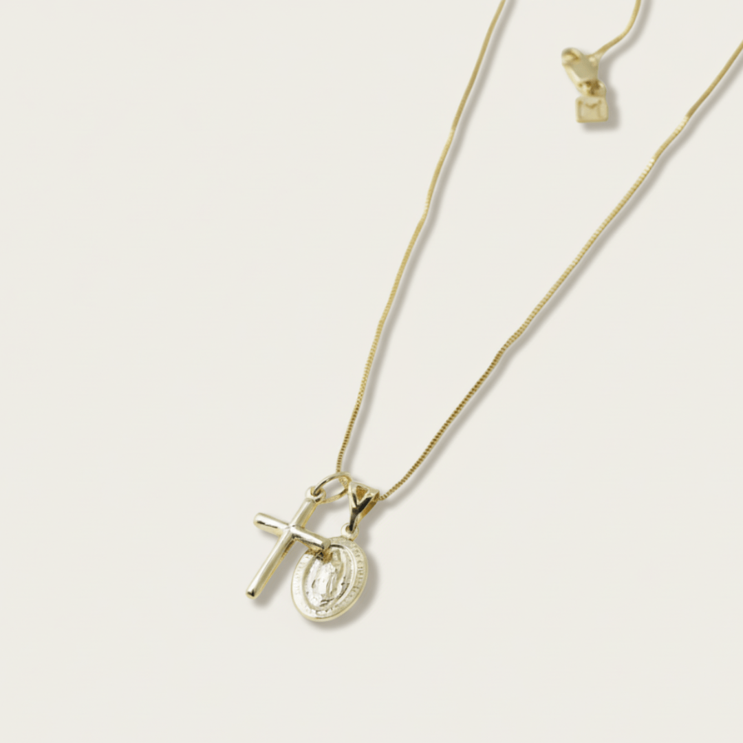 Saint's Light Gouden Zilveren Ketting