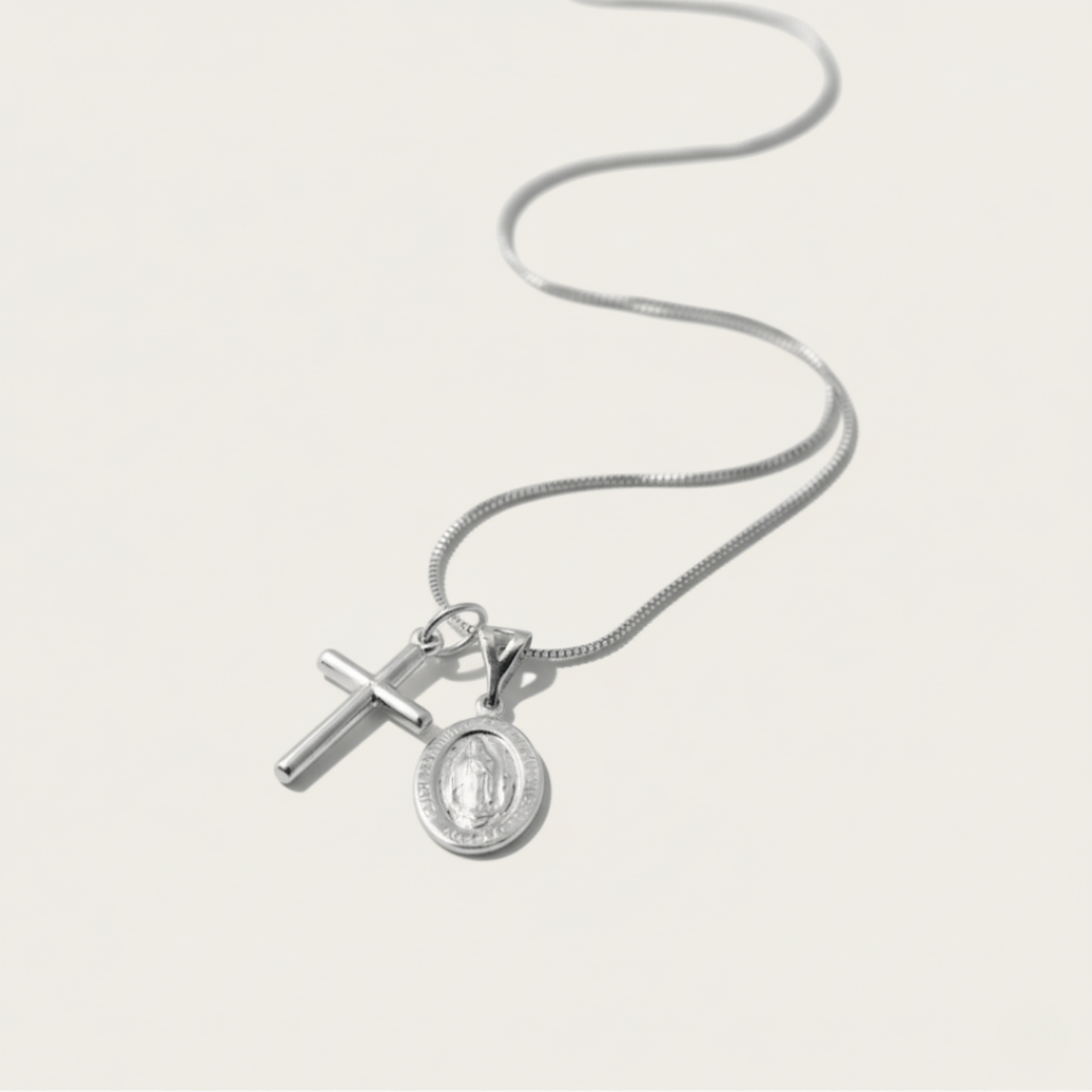 Saint's Light Hanger Gouden Zilveren Ketting