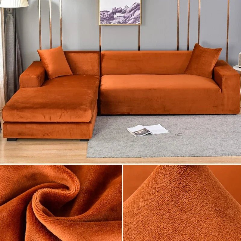 Samtlux Velvet poťah na pohovku – elegantné elastické prevedenie pre luxusné pohodlie a ochranu