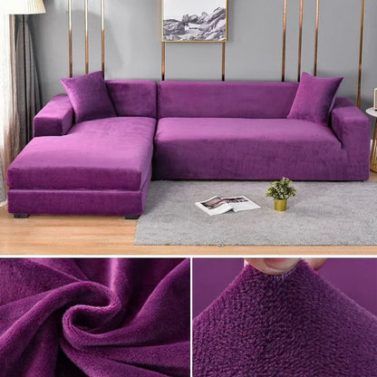 Samtlux Velvet poťah na pohovku – elegantné elastické prevedenie pre luxusné pohodlie a ochranu