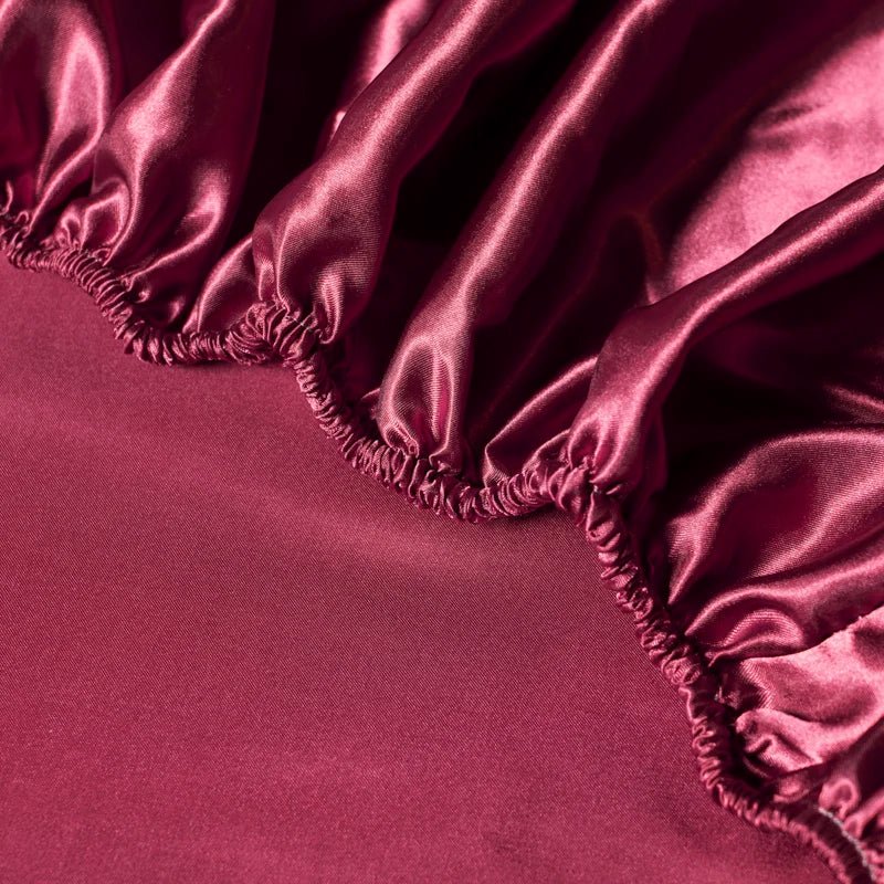 SATINIQUE CALMERA – Kühlendes Eisseiden-Satin-Spannbettlaken mit elastischem Bund