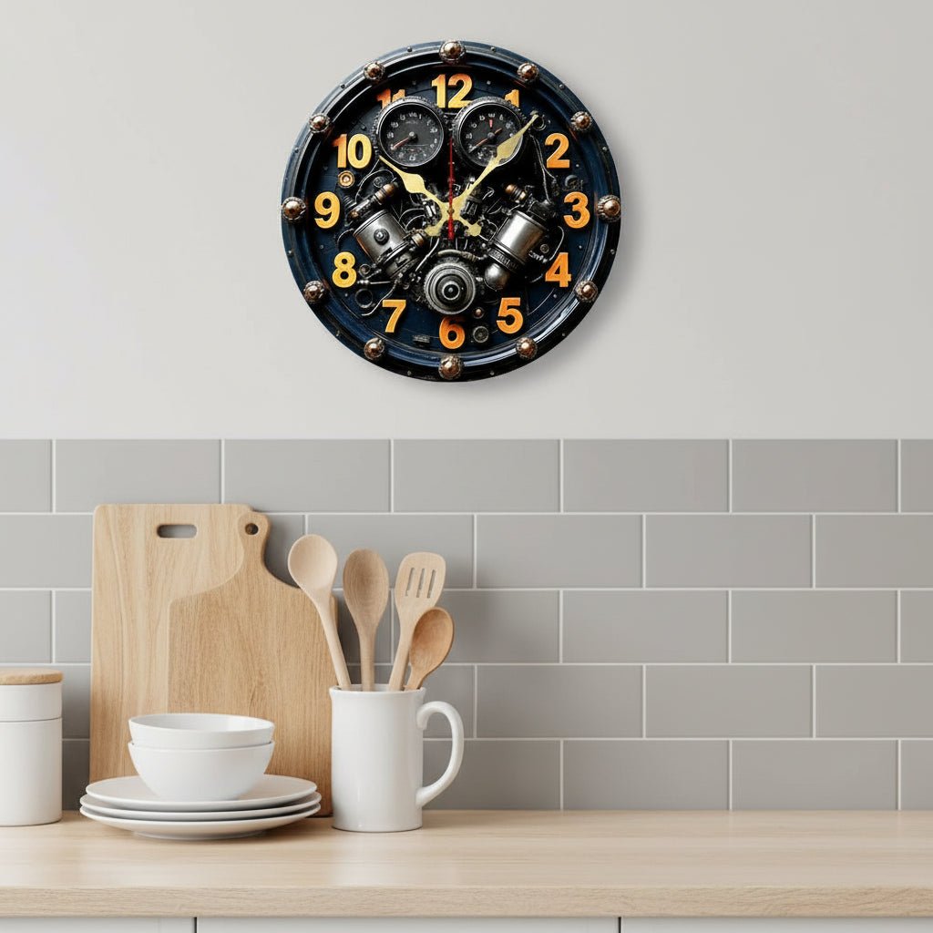 SCANDI QUIETRA – Silent Wooden Wall Clock for Home & Office Decor