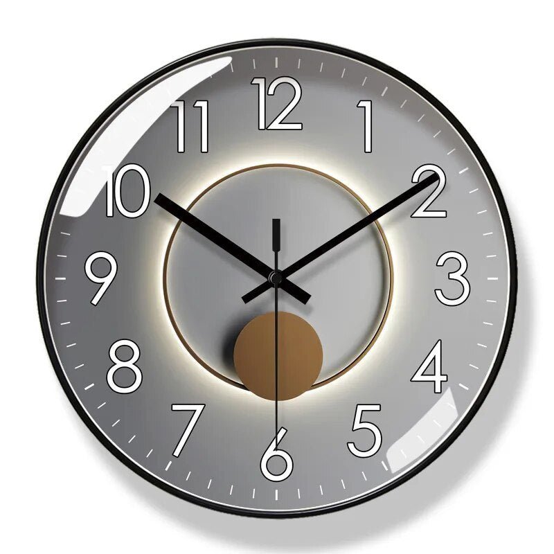 ScandiClock čierne nástenné hodiny – minimalistický škandinávsky dizajn pre elegantný a presný životný štýl