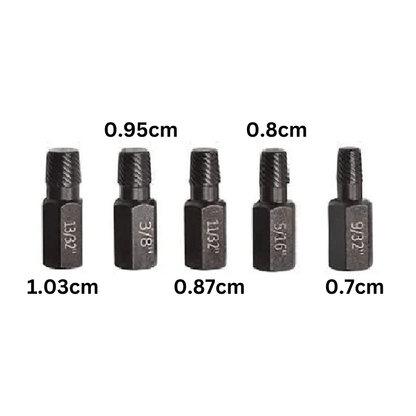Variant image for 5-Piece Screw and Bolt Extractor Set – High Carbon Steel for Easy Removal of Broken Fasteners-2