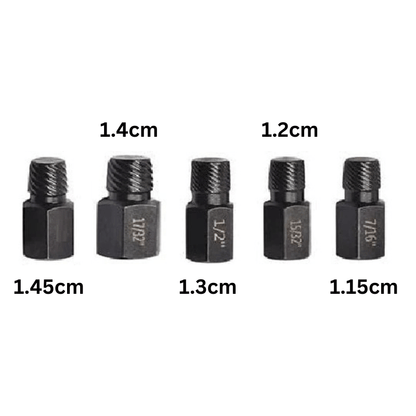 Variant image for 5-Piece Screw and Bolt Extractor Set – High Carbon Steel for Easy Removal of Broken Fasteners-3