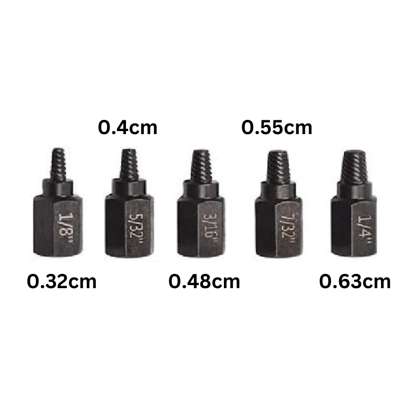 5-Piece Screw and Bolt Extractor Set – High Carbon Steel for Easy Removal of Broken Fasteners-6