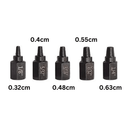 5-Piece Screw and Bolt Extractor Set – High Carbon Steel for Easy Removal of Broken Fasteners-6