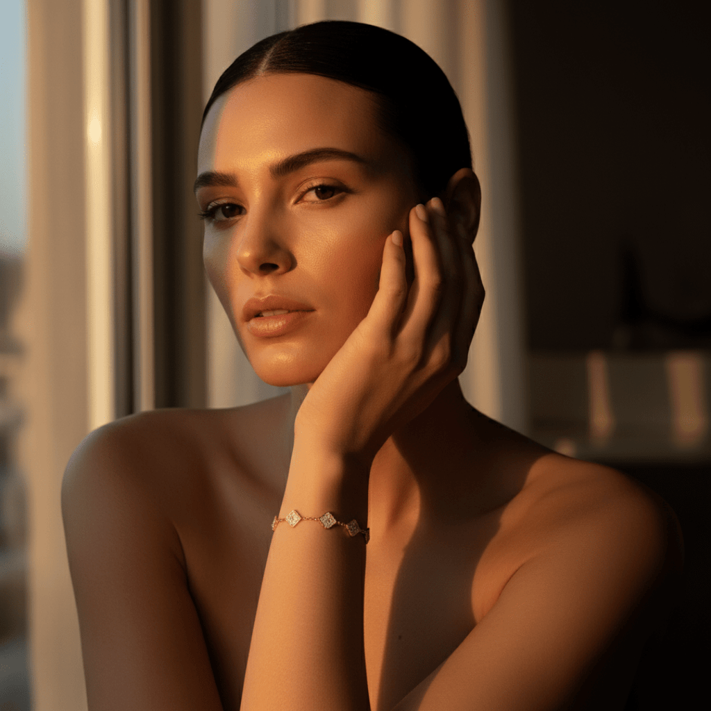 Pulsera de Oro y Plata Sea Clover