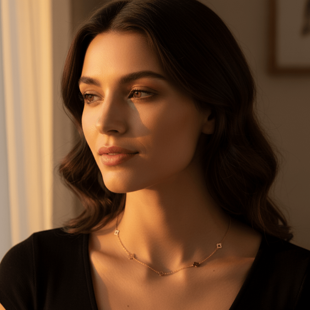 Zee Klaver Gouden Ketting