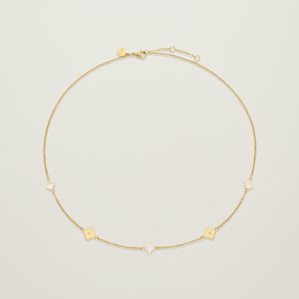 Zee Klaver Gouden Ketting