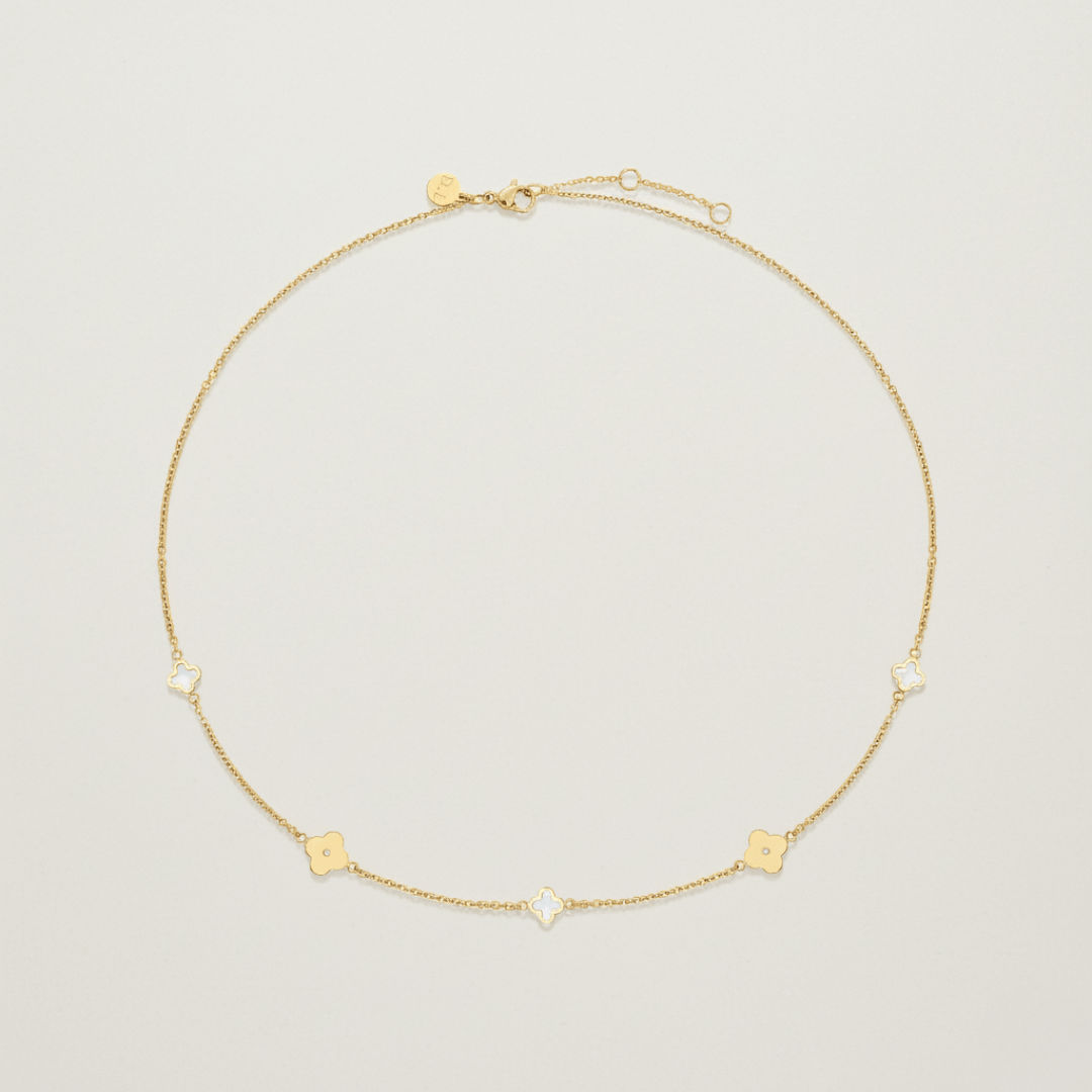 Zee Klaver Gouden Ketting