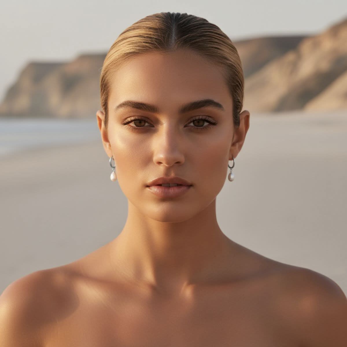 Sea Drop Parel Oorbellen