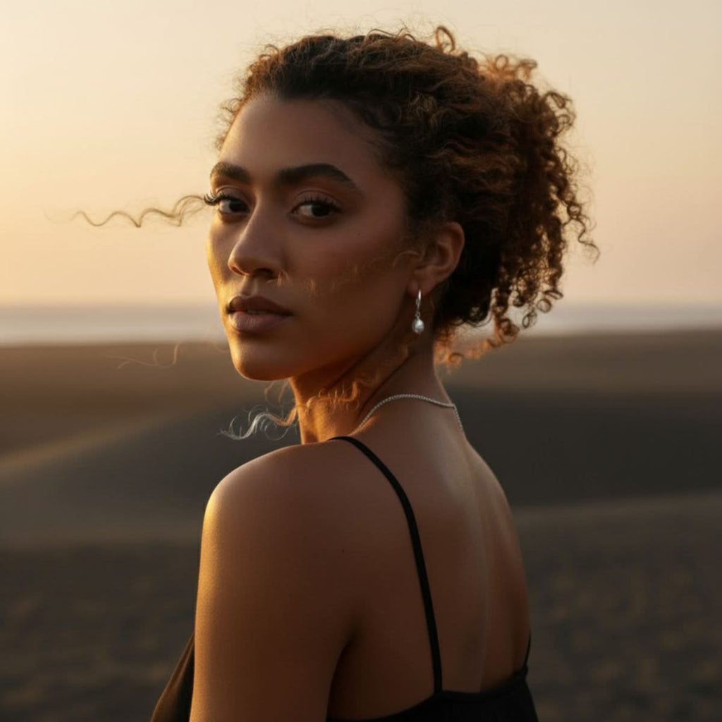 Sea Drop Parel Oorbellen