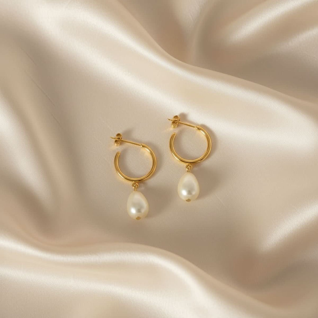 Sea Drop Parel Oorbellen